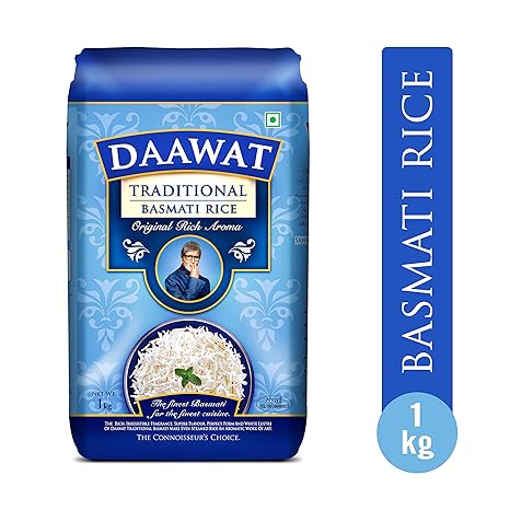 Daawat Traditional Basmati Rice, 1kg