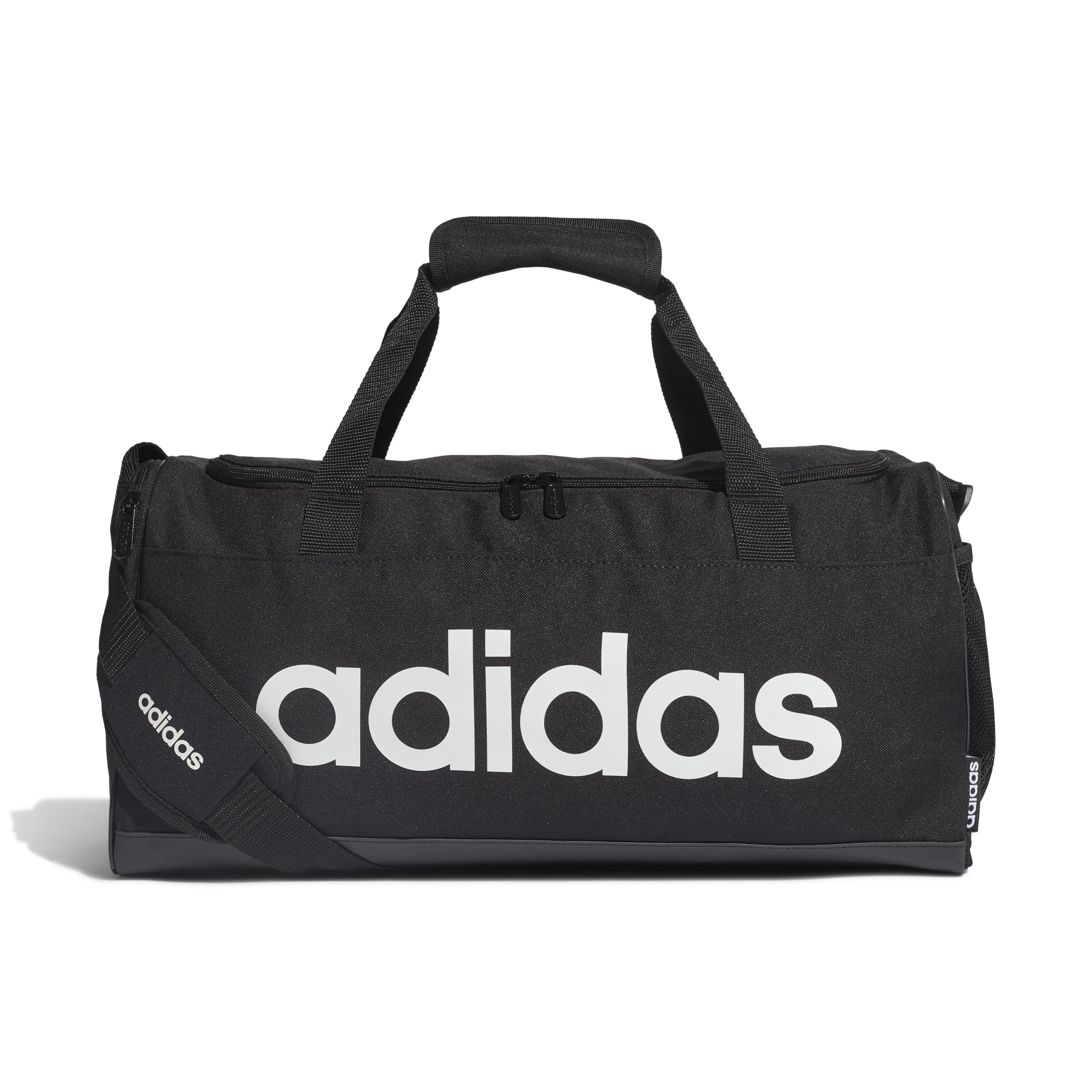 adidas Lin Duffle S Duffel - Black/Black/White, NS
