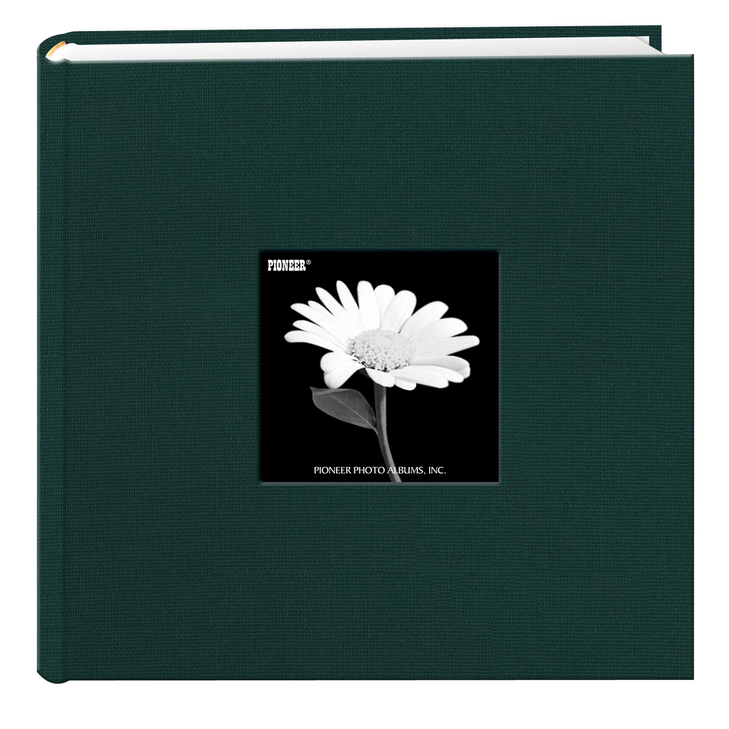 Pioneer Photo Albums Fabric Frame Cover Photo Album 200 Pockets Hold 4x6 Photos, Majestic Teal,Medium
