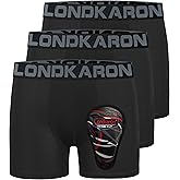 Londkaron 3-Pack Youth Boys Stretch Boxer Briefs w/Soft Protective Cup, Elite Boxer Jock for Baseball & Football