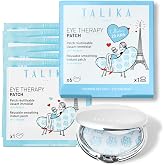 TALIKA Eye Therapy Instant Smoothing Eye Masks for Dark Circles and Puffy Eyes -Reusable Under Eye Patches For Immediate Effect, 6 pairs with travel case