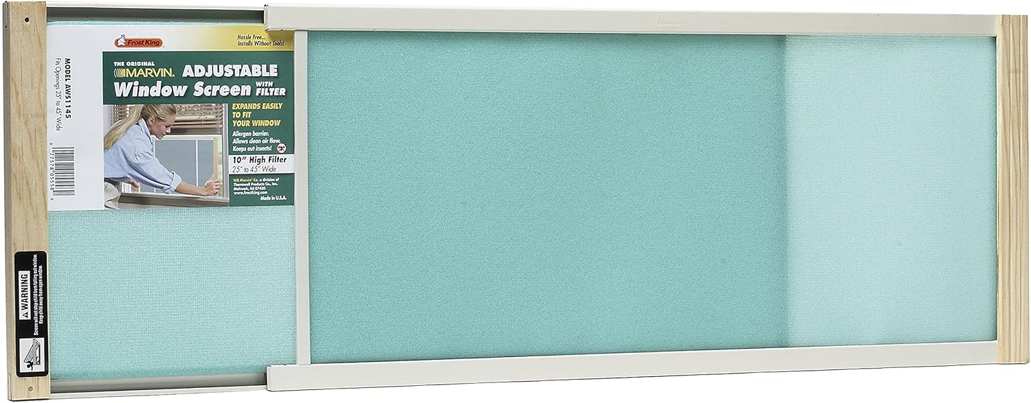 Frost King Filter Ventilator, 10" High, Fits 25 -45" Wide