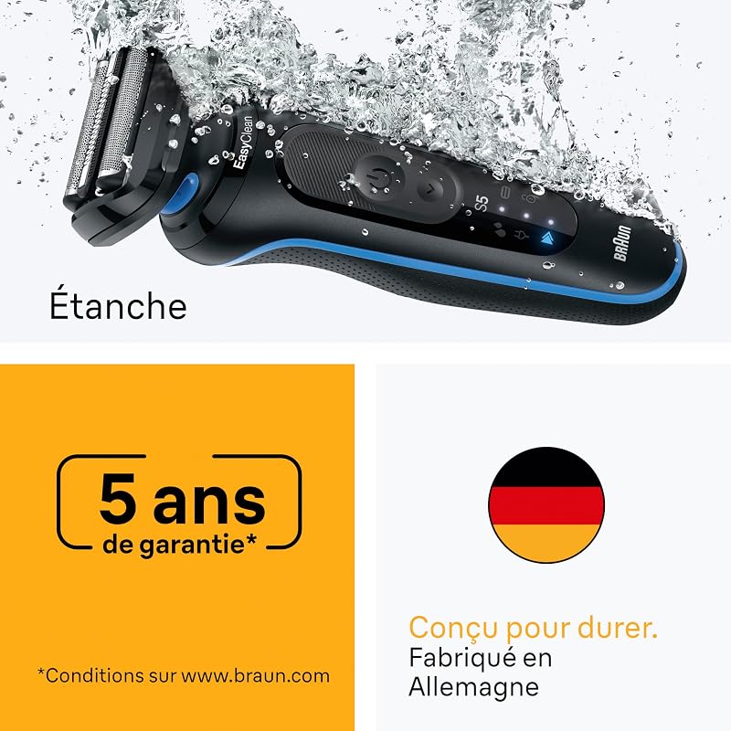 Rasoir Electrique Homme Series 5 52-B1600S, Bleu
