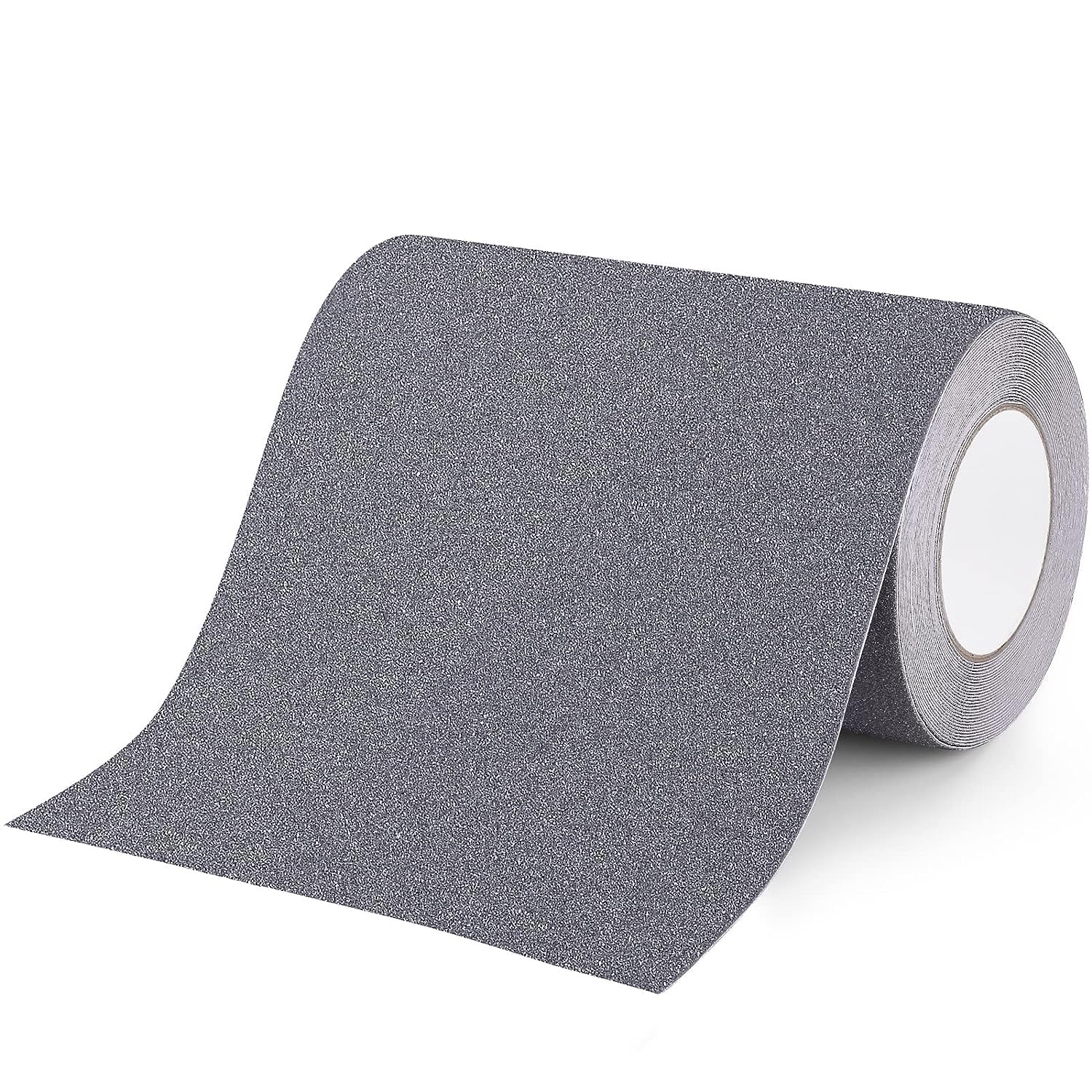 OQingluan Anti Slip Tape, 20cm*10m .9 in*33 ft, Anti Slip Safety Grip Tape for Stairs, Non Skid Strip Tape, Strong Traction, for Indoor & Outdoor Stairs, Waterproof, Grey