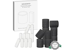 MORENTO Ultrasonic Cool Mist Humidifier Replacement Filters 10 Pack and Aroma Pads 10 Pack, Compatible with MR4102 and OYRGCIK Humidifiers