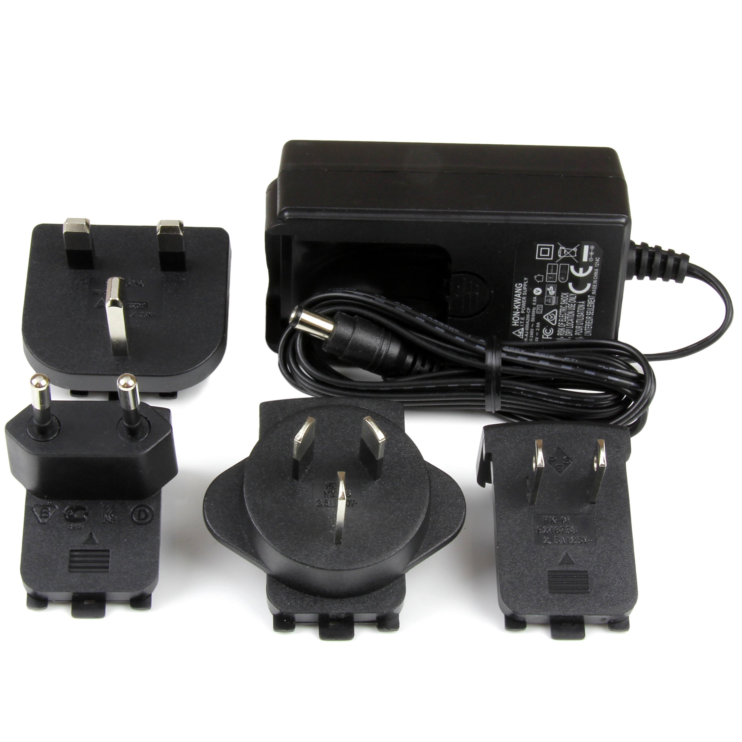 StarTech.com Universal Replacement Power Adapter - DC 9 Volts, 2 Amps Power Adapter (SVA9M2NEUA)
