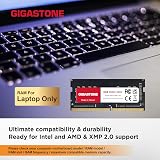 Gigastone 32GB Kit 4x8GB DDR4 3200MHz SODIMM Laptop RAM PC4-25600 CL22 1.2V view 3