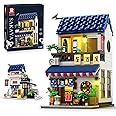Reobrix Izakaya Shop Building Blocks Set, 2 in 1 Japanese Street View Model Kit with Light, 1130 PCS Japanese Architecture Bu