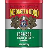 Medaglia D'Oro Italian Roast Espresso Style Ground Coffee, 10 Ounces