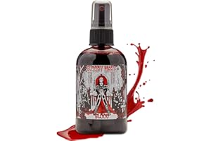Fake Blood Makeup Spray - For Theater and Costume or Halloween Zombie, Vampire and Monster Dress Up - By Bloody Mary (Large - 4 oz)