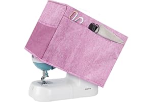 Boczif Sewing Machine Cover, Protective Cover with Essentials Storage Pockets and Side Handle, Sewing Machine Cover Dust Cover Compatible with Most Standard Singer Brother Machines and