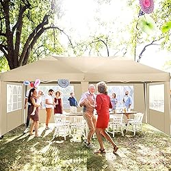 COBIZI Canopy 10x20 Pop Up Canopy Tent with 4