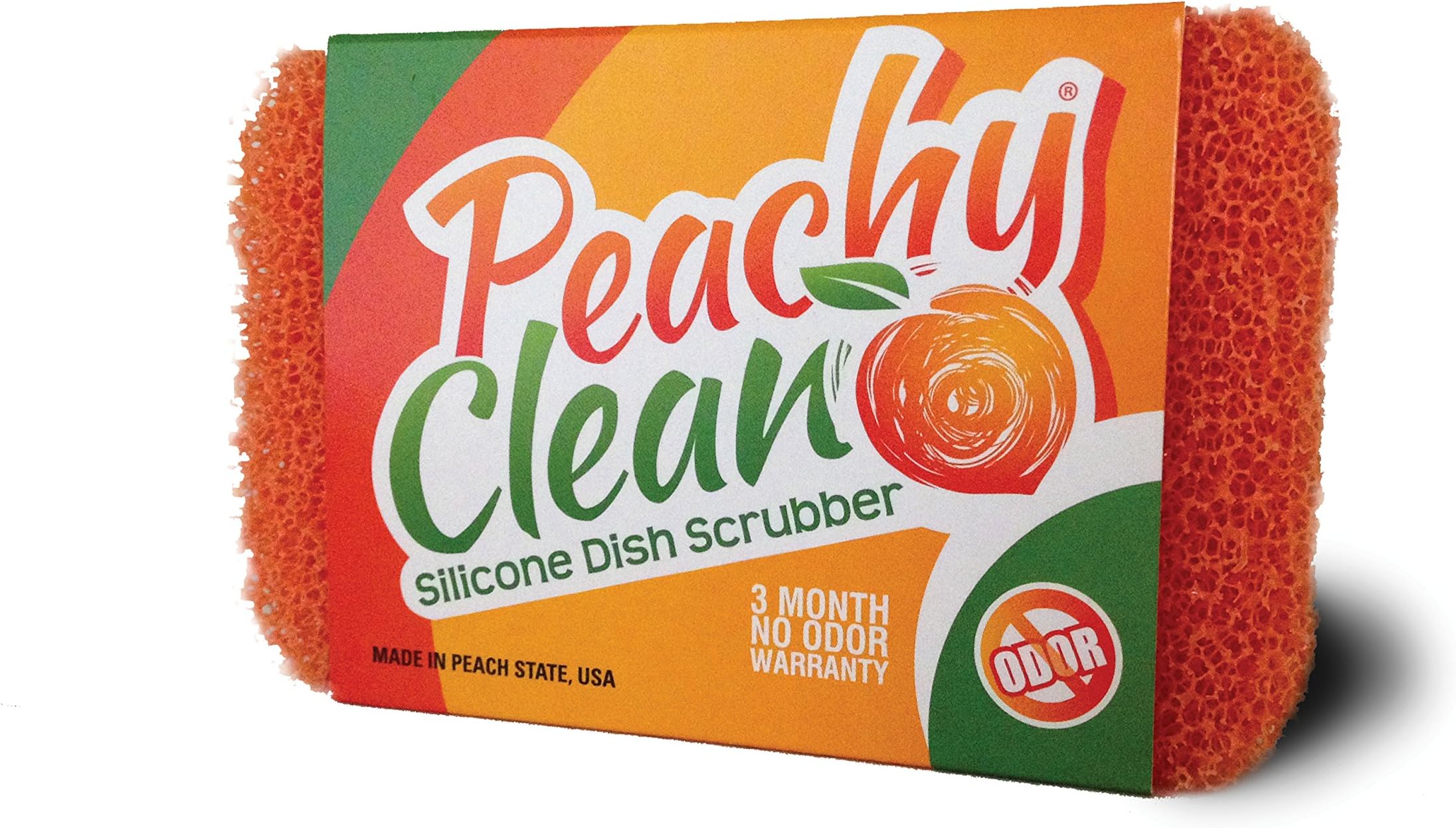 Harold Peachy Clean Antimicrobial Silver Infused Silicone Dish Scrubber Sponge