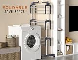 HOMIDEC 4-Tier Foldable Clothes Drying Rack Stainless Steel Large 172cm view 3