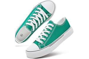 hash bubbie White Sneakers for Women Low Top Canvas Shoes Womens Canvas Sneakers Women's Fashion Sneakers Slip on Casual Tennis Shoes