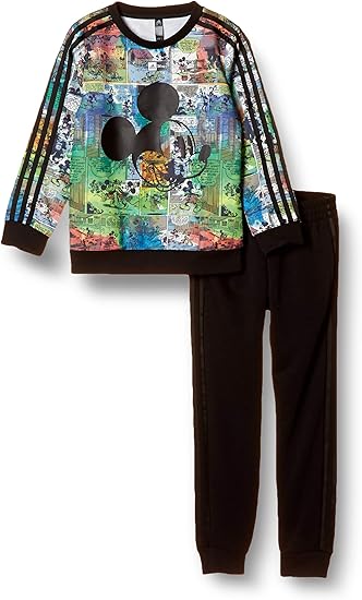 Amazon アディダス 上下セット キッズ ディズニー Micky スウェット セット フィットネス トレーニング ボーイズ 通販