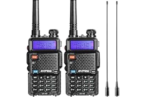 BAOFENG Radio 5W Handheld Walkie Talkies Long Range Rechargeable Two Way Radio Dual Band 144-148/430-450Mhz,2 Way Radio with 