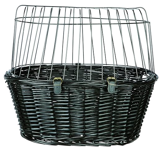 Trixie 2818 Fahrradkorb mit Gitter, 50 × 41 × 35 cm