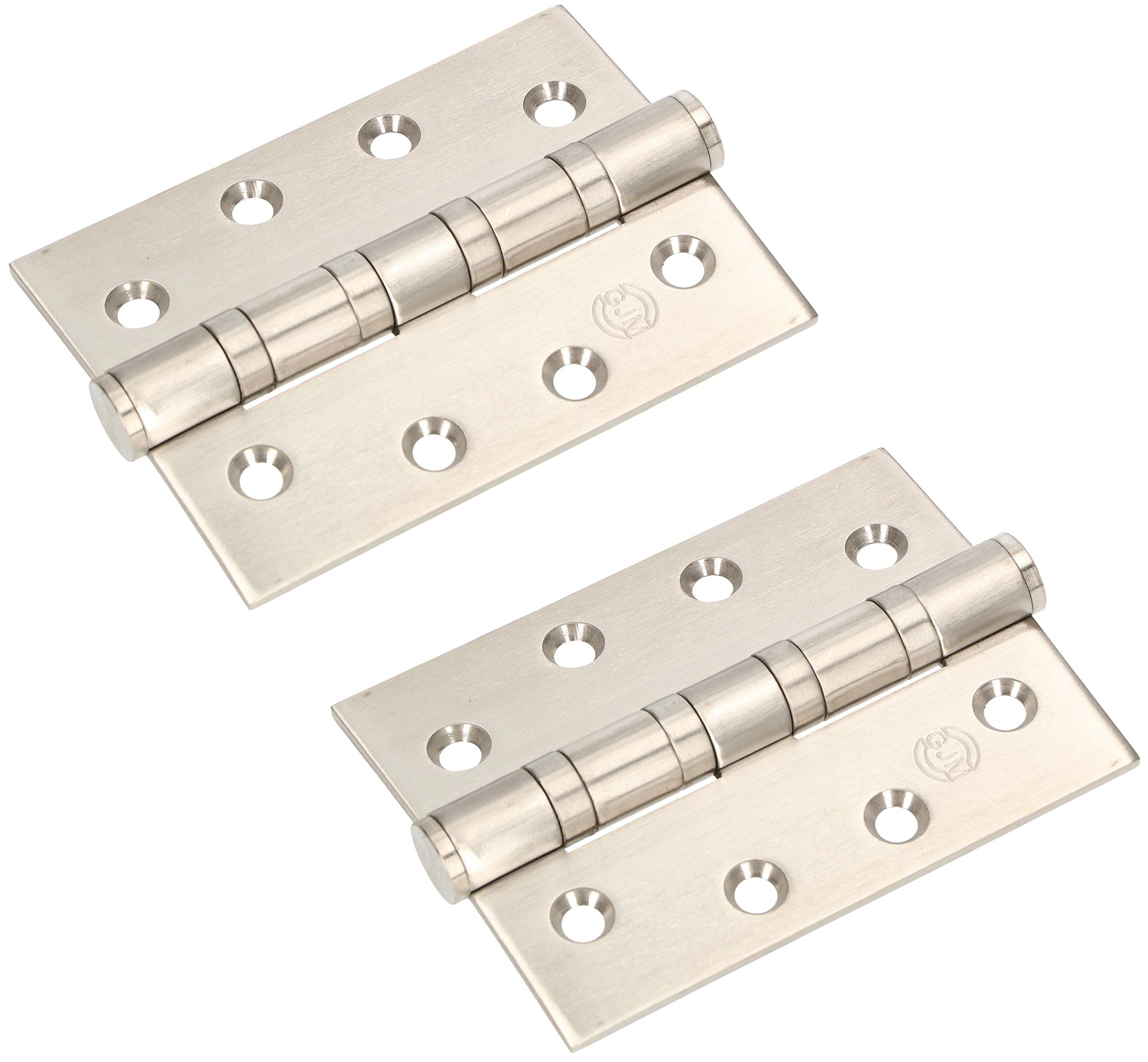 KOTARBAU® Set of 2 Stainless Steel Door Hinges with Slide Bearings 100 x 75 mm for Heavy Duty Door Hinge
