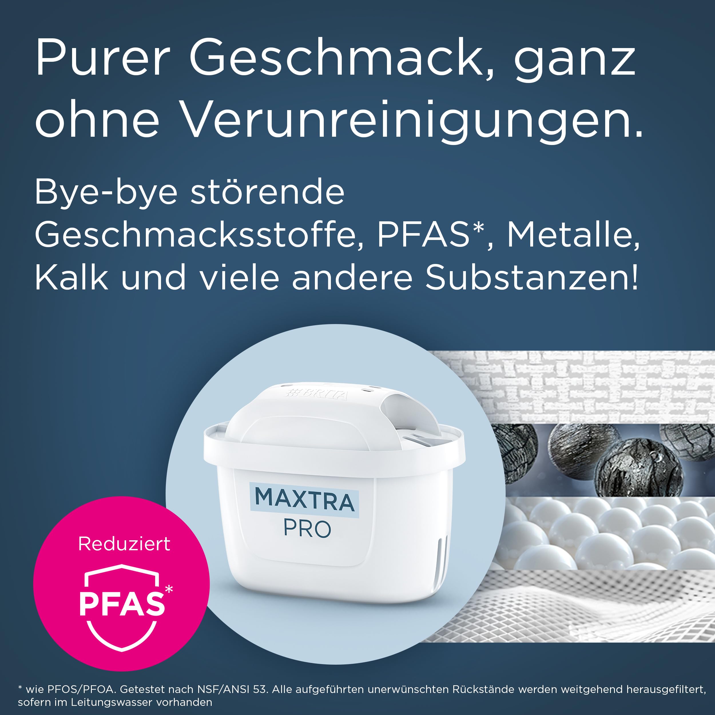 BRITA Wasserfilter Kanne Style Essential weiß (2,4l) inkl. 3x BRITA MAXTRA PRO Pure Performance – Kühlschrankgeeignete Kanne mit Smart Light LED & Klapp-Deckel, filtert Verunreinigungen & mehr 6