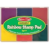 Melissa & Doug Rainbow Stamp Pad - 6 Washable Inks