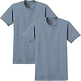Gildan Ultra Cotton Tshirt, Style G2000 2-Pack, Medium, Stone Blue (2-pack)