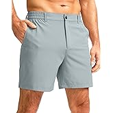 G Gradual Men's Casual Shorts 7" Lightweight Golf Shorts for Men Stretch with 3 Pockets Quick Dry Breathable Work Shorts