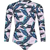 Tame the Sun Girls Swimsuit - One Piece Girl Bathing Suit - UPF+ Rash Guard Swimsuits for Girls with UV Protection