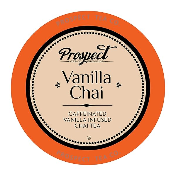 PROSPECT TEA CO. CAFFEINATED VANILLA CHAI TEA PODS...
