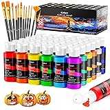 Caliart Acrylic Paint Set With 12 Brushes, 36