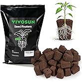 VIVOSUN Seed Rooter, Plant Starter Plugs, 40 Cubes | Support Robust Roots for Seedlings and Cuttings, Designed for VSeed Smart Box &amp; Seed Starter Trays