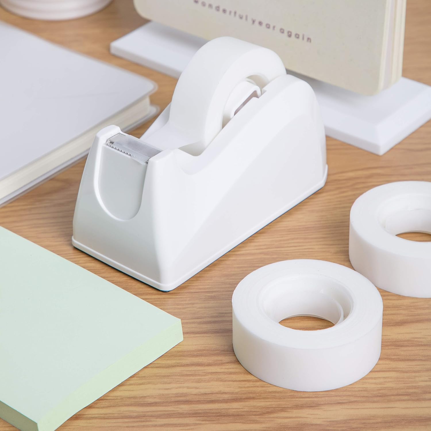  Basics Tape with Dispenser, 1" Core, Clear, 3/4"W x 1296", 16 Rolls/Pack : Office Products