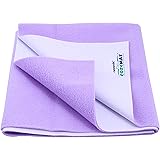 Newnik Premium Quick Water Resistant Dry Sheet/Waterproof Baby Bed Protector Sheet Mattress Protect (Size: 200cm X 260cm) Purple, Double Bed