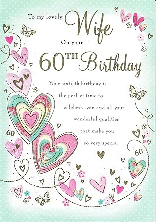60th birthday card for my wife