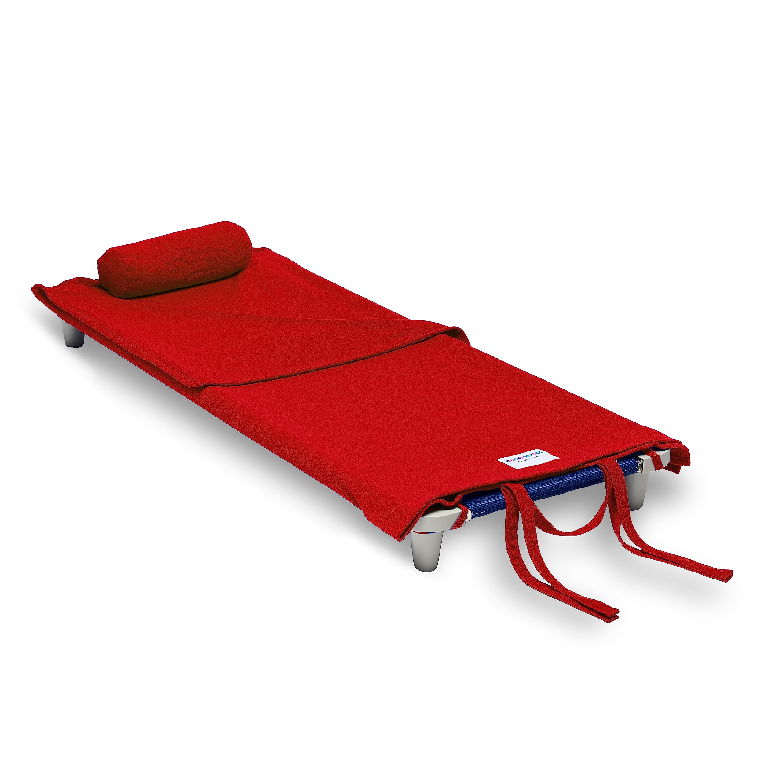 Photo 1 of Northwest Rollee Pollee Nap Sac Roll-Up Toddler Blanket with Attached Pillow – Soft Fleece Preschool Nap Mat for Daycare or Travel – Machine Washable – Red