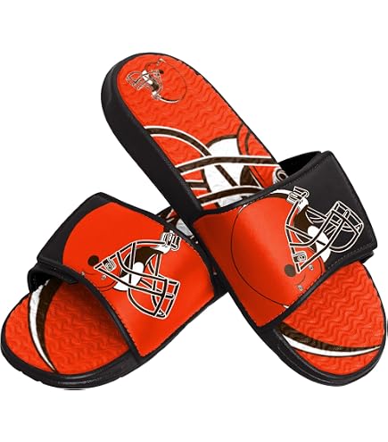 NFL New York Giants Mens Sport Shower Gel Slide Flip Flop 
