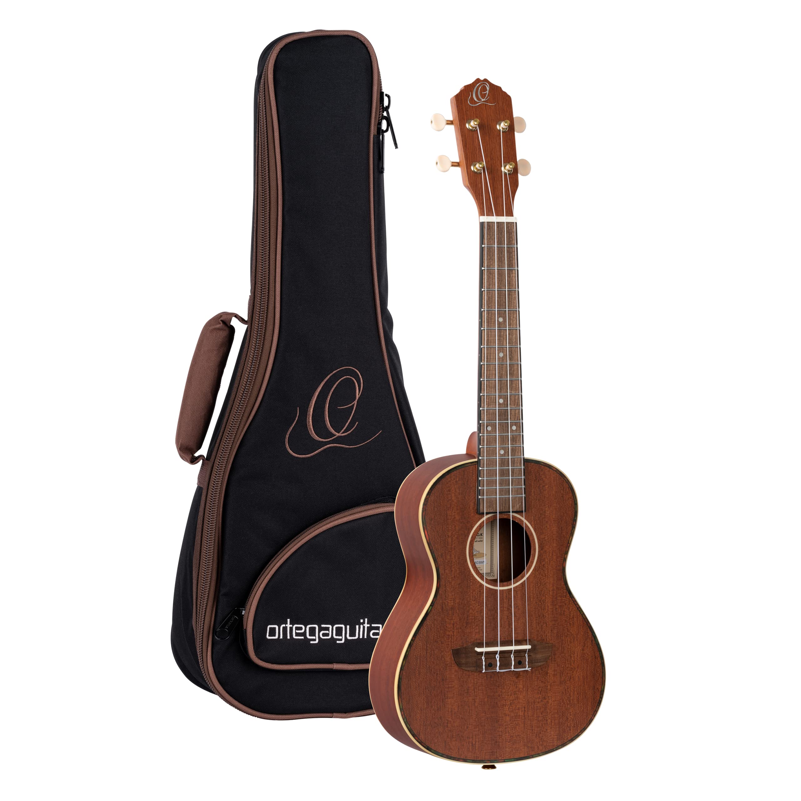 Ortega Guitars Concert Ukulele Acoustic – Timber Series – Including Gigbag – Mahogany, Natural (RU11)