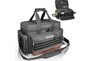 ORKELS Tactical Console Carrying Case Compatible with Xbox Series X/S, Travel Carry Bag with Multi-Pocket for Controllers, Discs, & Accessories