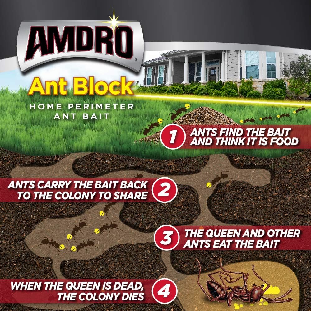 CENTRAL GARDEN BRANDS 100099216 Ant Block Granule, 24 Ounces : Amdro Ant Bait : Garden & Outdoor