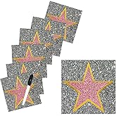 Starboling 25Pcs Movie Star Sticker Decorations,Star Movie Theme Party Decorations,Red Carpet Oscar Party Decorations,Hollywood Party Decorations（Silver ）, 11''