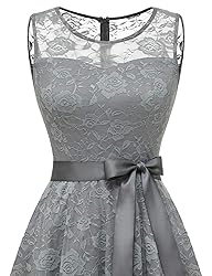 Dressystar Women's Floral Lace Short Bridesmaid