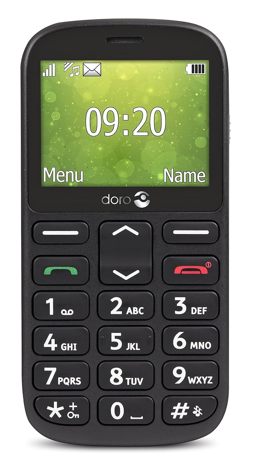 Doro 1360 Unlocked 2G Dual SIM Mobile Phone for Seniors (Black) Amazon