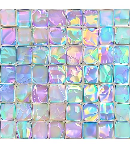 PONIIIEU Matisse-Inspired Floral Tile Floor Vinyl Sticker – 10-Pack, 7.87" X 7.87" Each, Self-Adhesive, Waterproof, For Kitchen, Bathroom, Or Rental