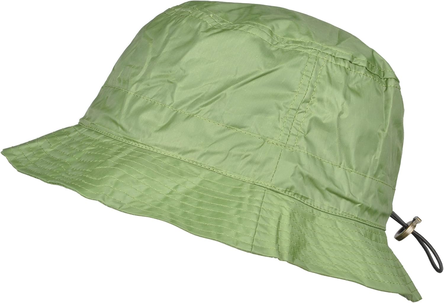 TOUTACOO,Adjustable Bucket Rain Hat in Nylon .Black02: Clothing