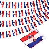Croatia String Flag Pennant Banner, Small Mini