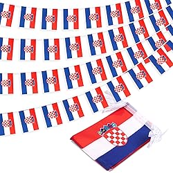 Croatia String Flag Pennant Banner, Small Mini