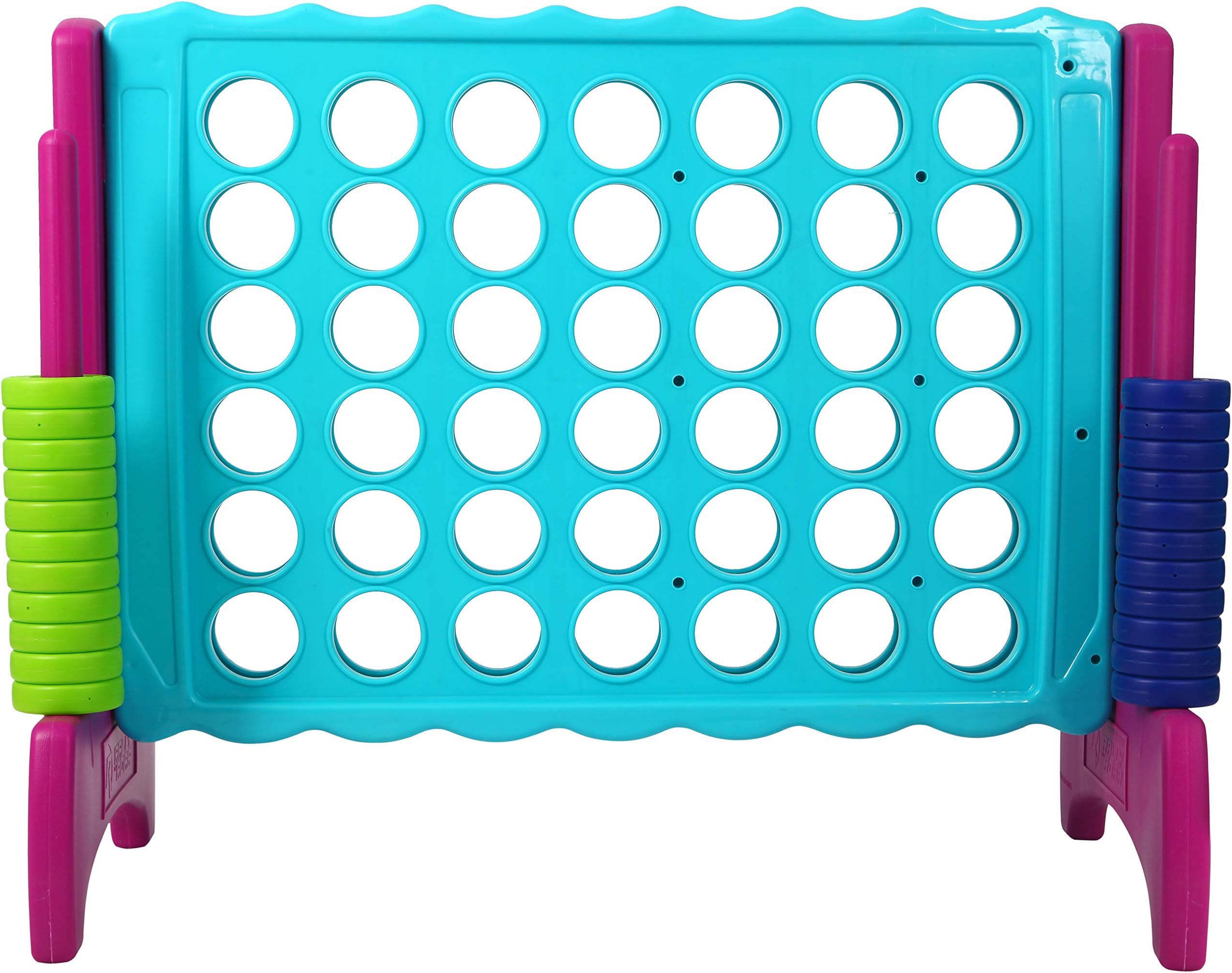 Giant 4 in A Row, 4 to Score – CHOOSE YOUR SET: PREMIUM OR STANDARD Plastic Four Connect Game in JUMBO (4FT) OR JUNIOR (3FT) Set with 44 Rings by Rally and Roar