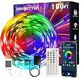 DAYBETTER 110ft Ultra Long Smart LED Strip Lights - App & Remote RGB Color Changing, Music Sync, Timer, Perfect For Bedroom, Kitchen, Party & Home Decor