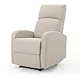 Christopher Knight Home Gaius Classic Fabric Recliner, Wheat / Black