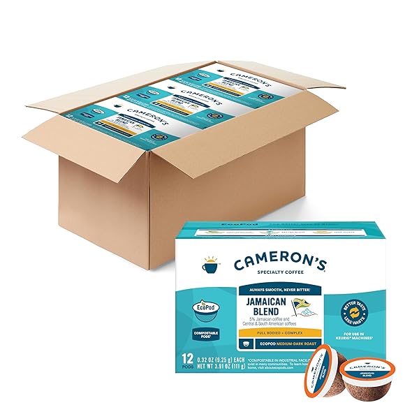 CAMERON’S COFFEE SINGLE SERVE PODS, JAMAICAN BLEND, 12 COUNT